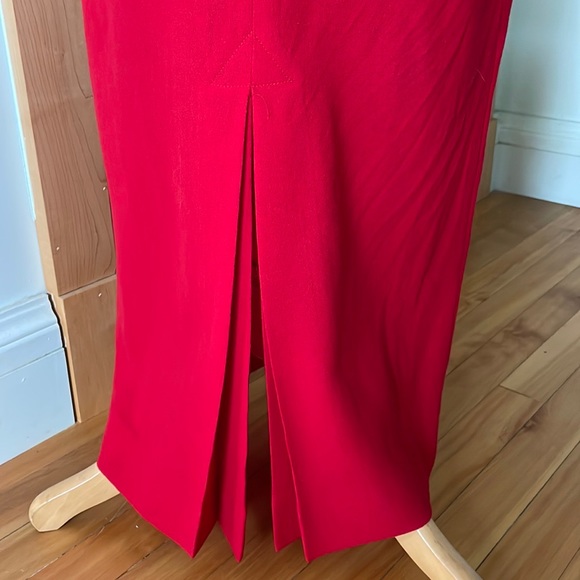🎉 HOST PICK 🎉  Vintage Malcolm Pearce/Holt Renfrew Long Red Gown, Size 6 🇨🇦 - Picture 12 of 15